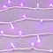 Светодиодная гирлянда ARD-STRING-PRO-10000-WHITE-100LED-MILK-LIVE RGB-DMX (24V, 10W) (Ardecoled, IP65, 2 года)