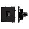 Механизм телефонной розетки SCT-NOBE-MTL1-SFPL-BK (RJ-11, 4C) (Arlight, Черный оникс)