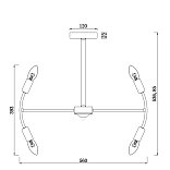 Люстра FR5087PL-10B Ингрид E14x10