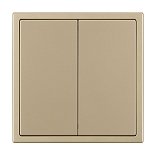 Механизм звонкового выключателя двухклавишный SWT-NOBE-MKR2-SFPL-GD (230V, 10A) (Arlight, Золотой песок)