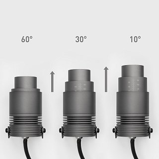 Светильник ALT-RAY-ZOOM-R61-12W Warm3000 (DG, 10-60 deg, 230V) (Arlight, IP67 Металл, 3 года)