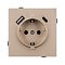 Механизм розетки с USB зарядкой SCT-TENDO-MUAC-PL-GD (230V, 16A) (Arlight, Песочный)