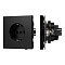 Механизм электрической розетки SCT-TENDO-MEU1-PL-BK (230V, 16A) (Arlight, Черный)