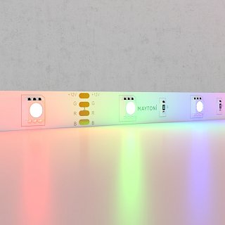 Светодиодная лента 12В 5050 7,2Вт/м Цветная (RGB) 5м IP20