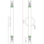 Настенный светильник (бра) FR6109WL-02G Матч / Match G9x2