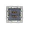 Механизм выключателя одноклавишный перекрёстный SWT-MKX1-PL-BK (250V, 16A) (Arlight, -)