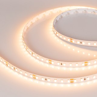 Светодиодная лента RT-A120-8mm 24V Warm2700 CRI98 (9.6 W/m, IP20, 2835, 5m) (Arlight, 9.6 Вт/м, IP20)