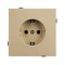 Механизм электрической розетки SCT-TENDO-MEU1-SFPL-GD (230V, 16A) (Arlight, Матовый песочный)