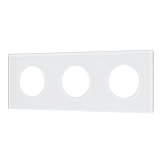 Рамка стеклянная FRM-GLARE-GC-3-WH (Arlight, -)