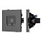 Механизм компьютерной розетки SCT-TENDO-MPC1-SFPL-GR (RJ-45, CAT6) (Arlight, Матовый графитовый)