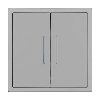 Механизм звонкового выключателя двухклавишный LED SWT-NOBE-MKR2-SFPL-L-IS (230V, 10A) (Arlight, Никель)