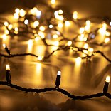 Светодиодная гирлянда ARD-STRING-PRO-10000-BLACK-100LED-FLASH WARM (230V, 7W) (Ardecoled, IP65, 2 года)