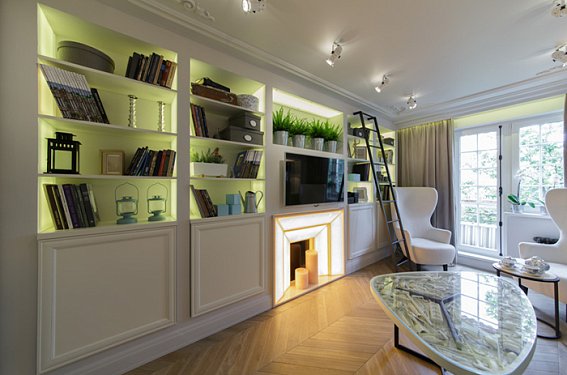 Гостиная во французском стиле в телепроекте "Квартирный вопрос"