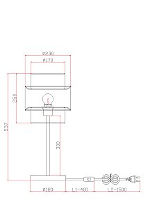 Настольный светильник FR5333TL-01W Лента / Ribbon E27x1
