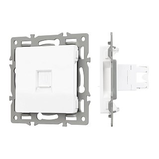 Механизм компьютерной розетки SCT-MPC1-PL-WH (RJ-45, CAT6) (Arlight, -)