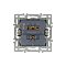 Механизм выключателя двухклавишный непроходной SWT-MK02-PL-WH (250V, 16A) (Arlight, -)