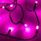 Светодиодная гирлянда ARD-STRING-CLASSIC-10000-BLACK-100LED-STD PINK (230V, 7W) (Ardecoled, IP65, 1 год)