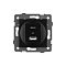 Механизм USB розетки SCT-MUAC-PL-BK-V (5V, 3A, QC4) (Arlight, -)