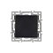 Механизм выключателя одноклавишный перекрёстный SWT-MKX1-PL-BK (250V, 16A) (Arlight, -)