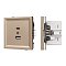 Механизм USB розетки SCT-TENDO-MUAC-PL-GD (5V, 3A, QC3) (Arlight, Песочный)