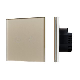 Выключатель сенсорный SWT-OMALI-S02-ZB-GD (250V, 10A, Zigbee) (Arlight, Стекло)
