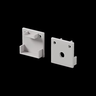 Комплект заглушек (для профиля 20x20) 2 шт., ALM-2020B-EC 642077