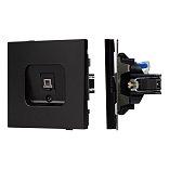 Механизм компьютерной розетки SCT-TENDO-MPC1-PL-BK (RJ-45, CAT6) (Arlight, Черный)