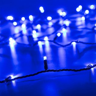 Светодиодная гирлянда ARD-STRING-CLASSIC-10000-BLACK-100LED-STD BLUE (230V, 7W) (Ardecoled, IP65, 1 год)