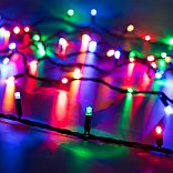 Светодиодная гирлянда ARD-STRING-CLASSIC-10000-BLACK-100LED-LIVE RGB (230V, 7W) (Ardecoled, IP65, 1 год)
