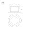 Светильник MS-DROP-BUILT-R158-30W Day4000 (WH, 90 deg, 230V) (Arlight, IP54 Металл, 5 лет)