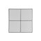 INTELLIGENT ARLIGHT Кнопочная панель KNX-304-23-IN Silver (BUS, Frame) (IARL, IP20 Металл, 2 года)