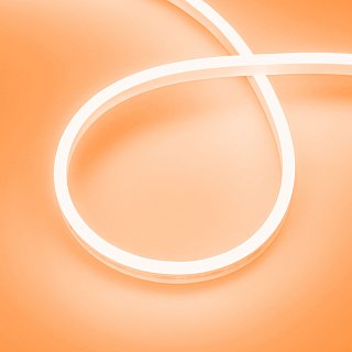 Лента герметичная AURORA-PS-A120-12x6mm 24V Amber (10 W/m, IP65, 2835, 5m) (Arlight, Силикон, 2 года)
