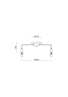 Люстра FR4010CL-05GB Матис E14x5