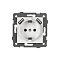 Механизм розетки с USB зарядкой SCT-MUAA-PL-WH-V (250V, 16A) (Arlight, -)