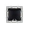Механизм розетки влагозащищённый SCT-MCP-PL-BK (250V, 16A) (Arlight, -)