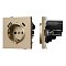 Механизм розетки с USB зарядкой SCT-TENDO-MUAC-SFPL-GD (230V, 16A) (Arlight, Матовый песочный)
