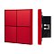 INTELLIGENT ARLIGHT Кнопочная панель KNX-304-23-IN Rose Red (BUS, Frame) (IARL, IP20 Металл, 2 года)