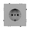 Механизм электрической розетки SCT-NOBE-MEU1-SFPL-IS (230V, 16A) (Arlight, Никель)