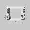 Рассеиватель для профиля 16x12 (Чёрный, 2 м), ALM-005-B-DF-2M 642024