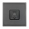 Механизм компьютерной розетки SCT-TENDO-MPC1-SFPL-GR (RJ-45, CAT6) (Arlight, Матовый графитовый)