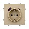 Механизм розетки с USB зарядкой SCT-NOBE-MUAC-SFPL-GD (230V, 16A) (Arlight, Золотой песок)