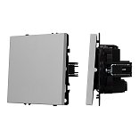 Механизм выключателя одноклавишный перекрёстный SWT-NOBE-MKX1-SFPL-IS (230V, 10A) (Arlight, Никель)