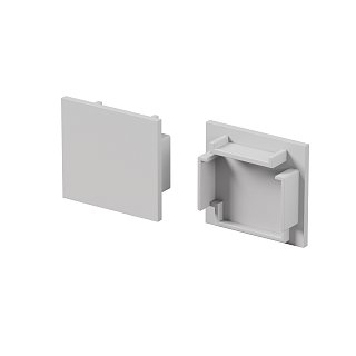 Комплект заглушек (для профиля 25x22) 2 шт., ALM-2522-S-EC 642065