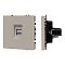 Механизм телефонной розетки SCT-NOBE-MTL1-SFPL-CA (RJ-11, 4C) (Arlight, Кашемир)