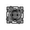 Механизм розетки с USB зарядкой SCT-MUAC-PL-GR-V (250V, 16A) (Arlight, -)