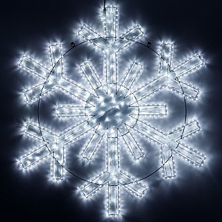 Фигура светодиодная ARD-SNOWFLAKE-M11-1250x1200-604LED White (230V, 36.5W) (Ardecoled, IP65, 1 год)
