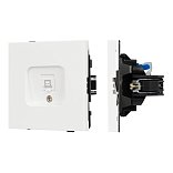 Механизм компьютерной розетки SCT-TENDO-MPC1-SFPL-WH (RJ-45, CAT6) (Arlight, Матовый белый)