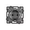 Механизм розетки с USB зарядкой SCT-MUAA-PL-GR-V (250V, 16A) (Arlight, -)