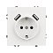 Механизм розетки с USB зарядкой SCT-NOBE-MUAA-SFPL-WH (230V, 16A) (Arlight, Белый кварц)