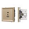 Механизм USB розетки SCT-TENDO-MUAC-SFPL-GD (5V, 3A, QC3) (Arlight, Матовый песочный)